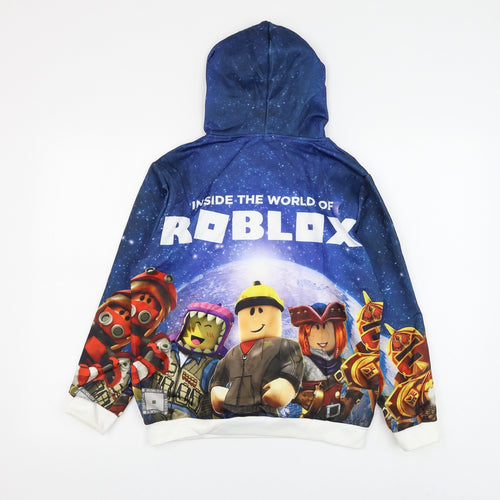 Preworn Boys Blue Polyester Pullover Hoodie Size 3 Years Pullover - Roblox