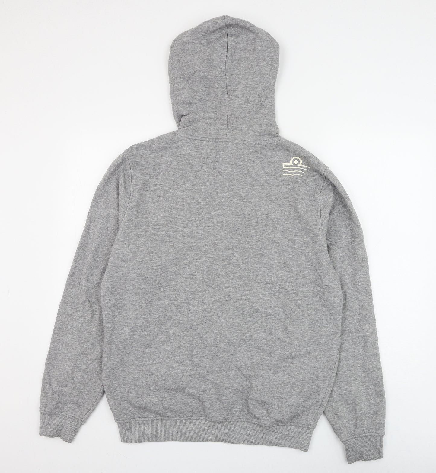 Admiral Mens Grey Cotton Full Zip Hoodie Size M