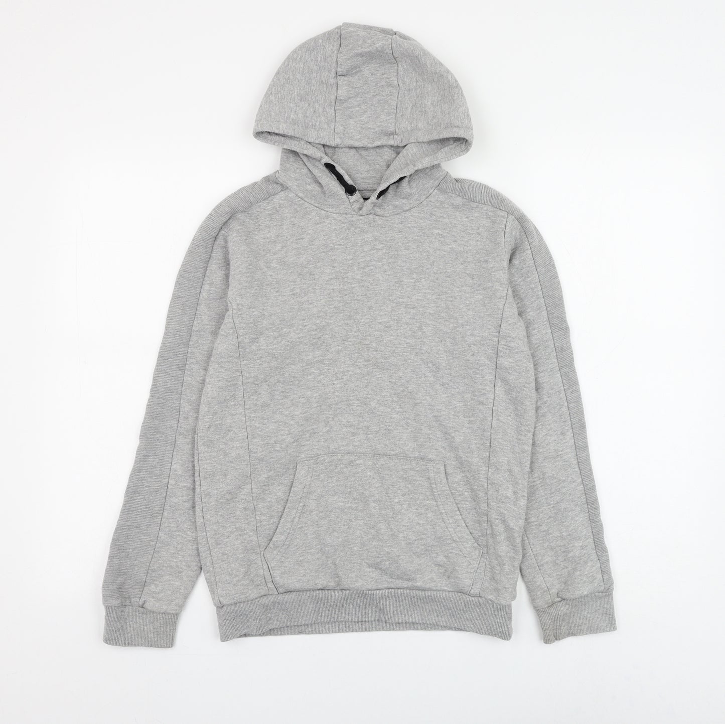 Matalan Boys Grey Cotton Pullover Hoodie Size 11 Years Pullover