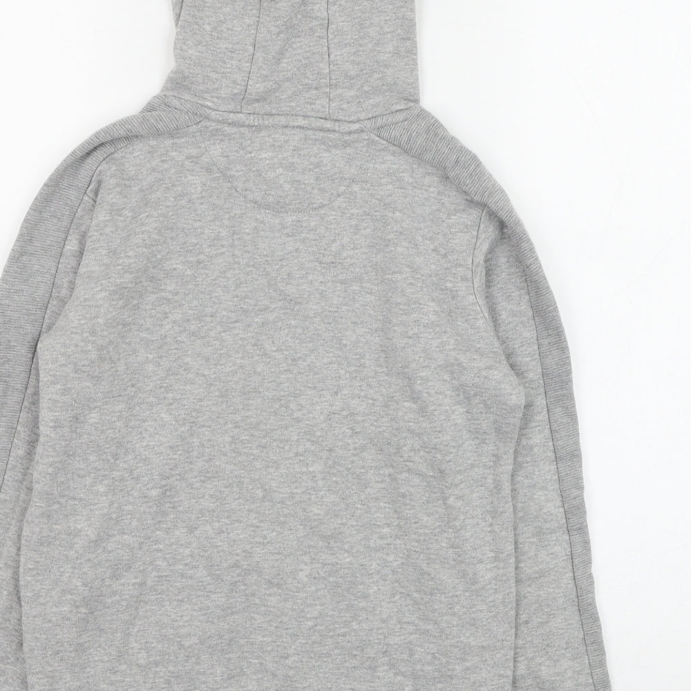 Matalan Boys Grey Cotton Pullover Hoodie Size 11 Years Pullover