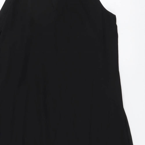 Body Flirt Womens Black Polyester A-Line Size 12 Halter Zip