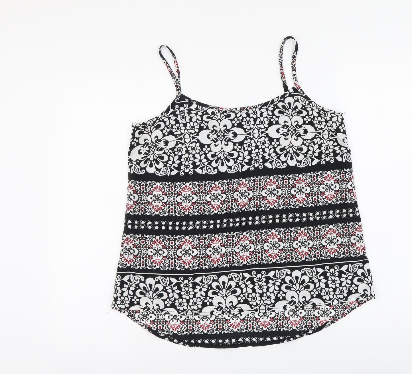 Atmosphere Womens Multicoloured Geometric Polyester Camisole Tank Size 12 Round Neck