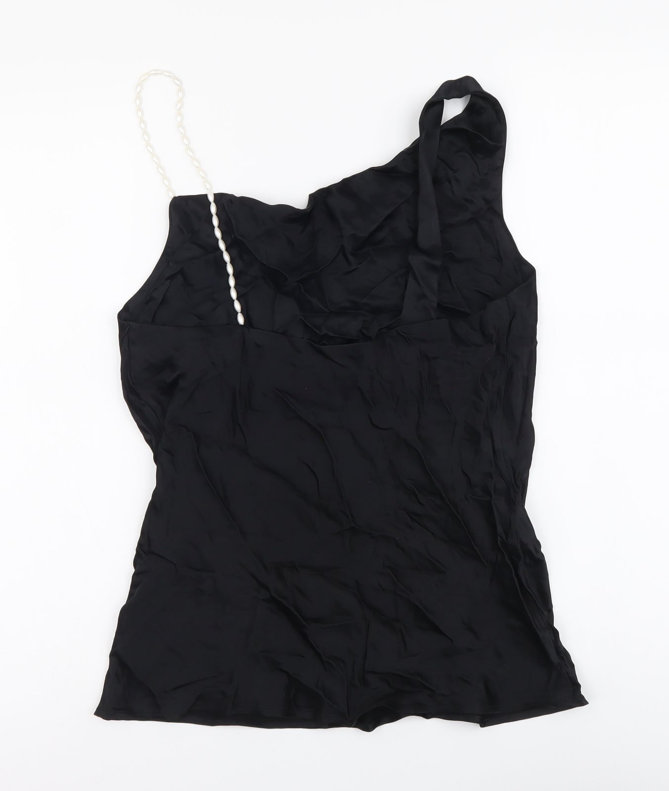 Zara Womens Black Polyester Basic Blouse Size S Sweetheart