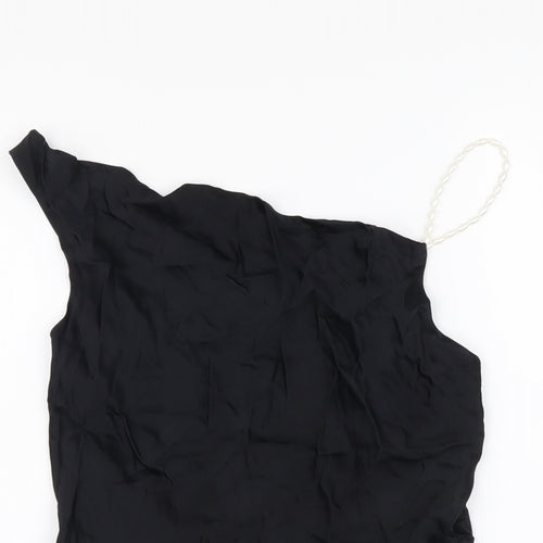 Zara Womens Black Polyester Basic Blouse Size S Sweetheart