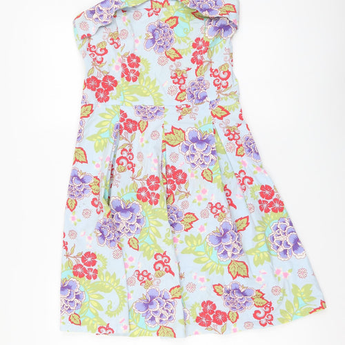NAF NAF Womens Multicoloured Floral Polyester A-Line Size S Off the Shoulder Pullover
