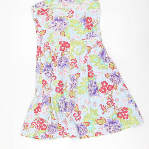 NAF NAF Womens Multicoloured Floral Polyester A-Line Size S Off the Shoulder Pullover