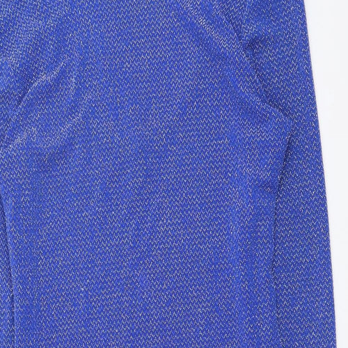 Atmosphere Womens Blue Nylon Bodycon Size 10 Round Neck Pullover