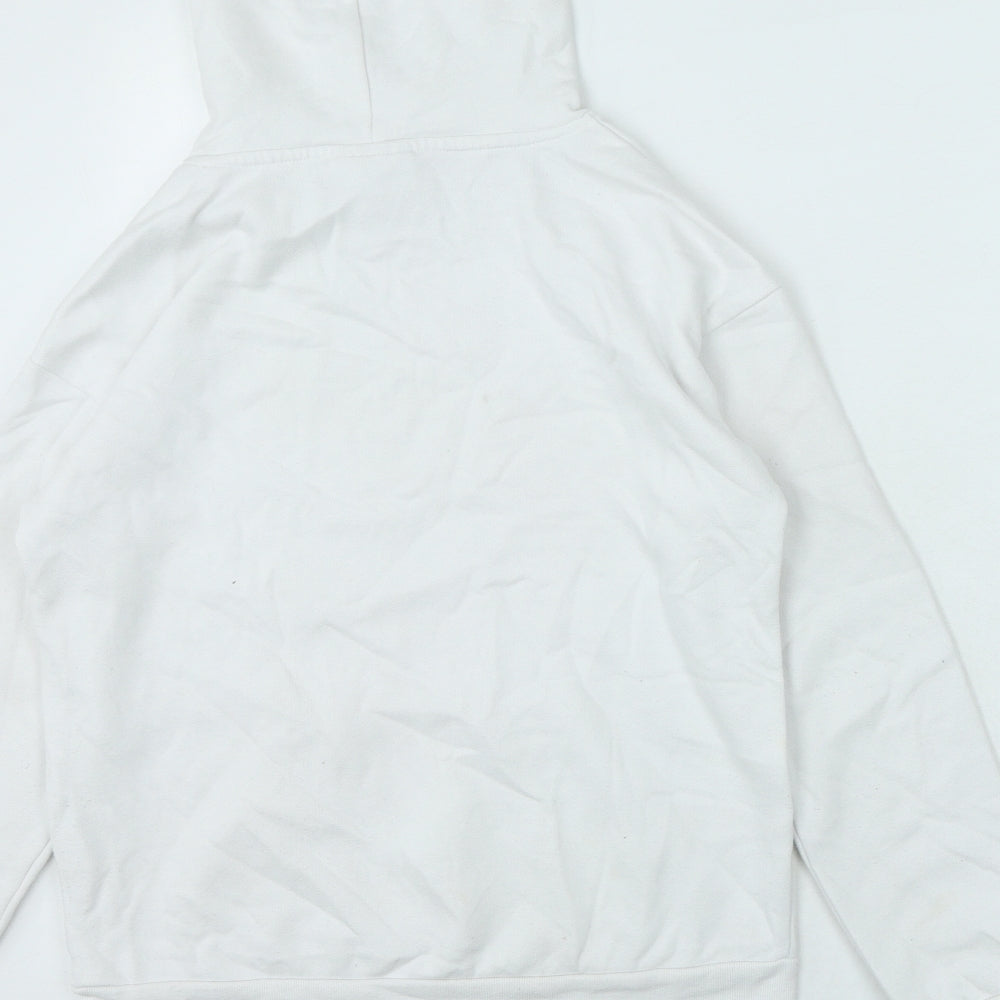 Disney Womens White Cotton Pullover Hoodie Size 2XS - Mickey Mouse