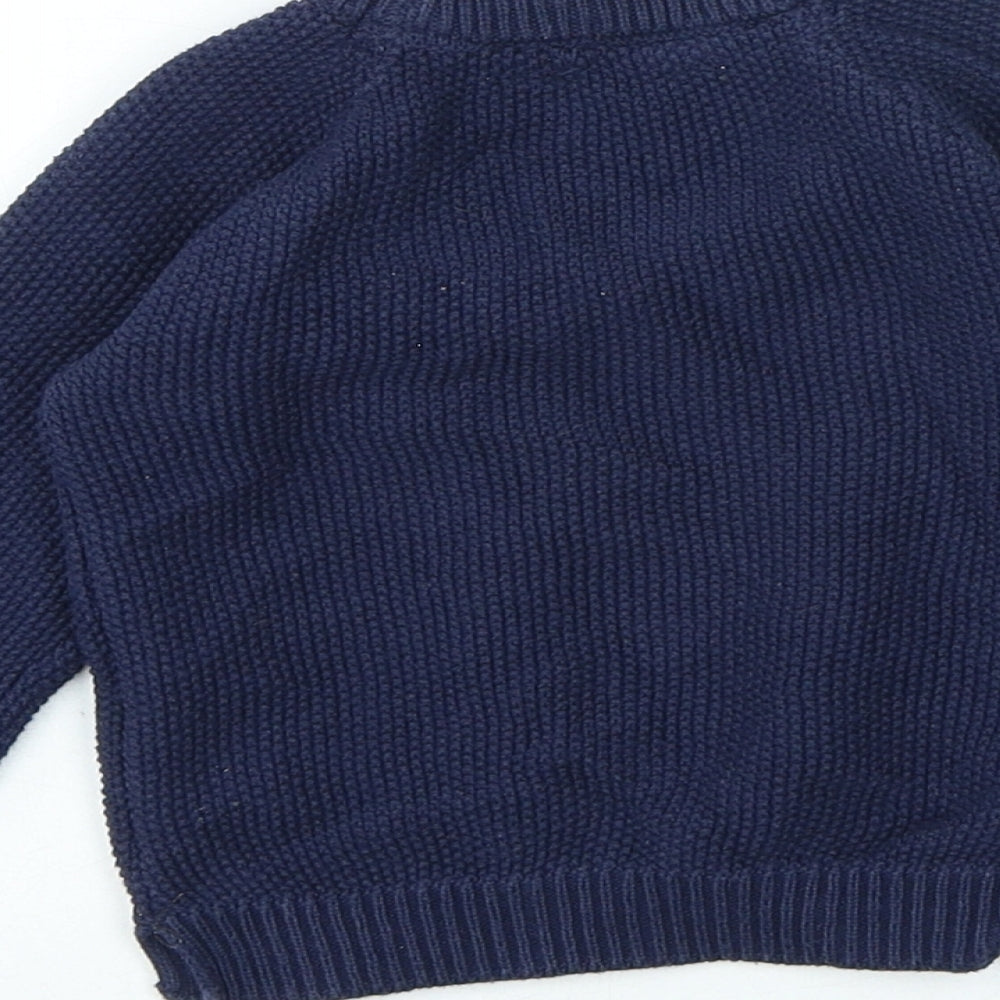 Primark Boys Blue 100% Cotton Pullover Jumper Size 18-24 Months Pullover