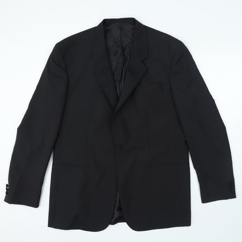 Jams Barry Mens Black Polyester Jacket Blazer Size L