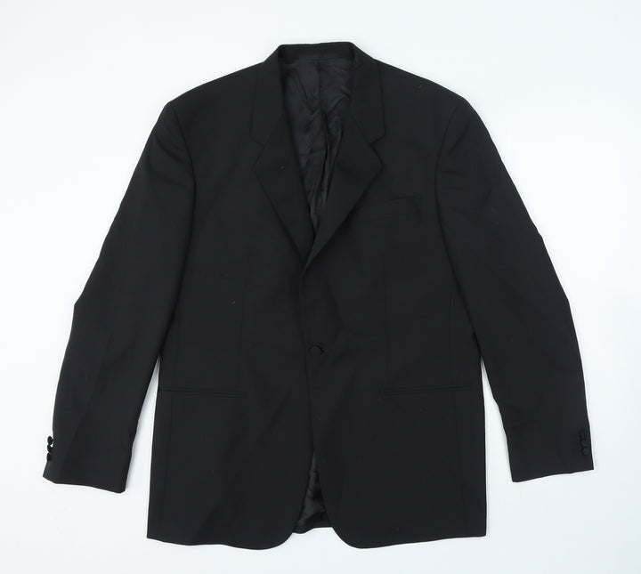 Jams Barry Mens Black Polyester Jacket Blazer Size L