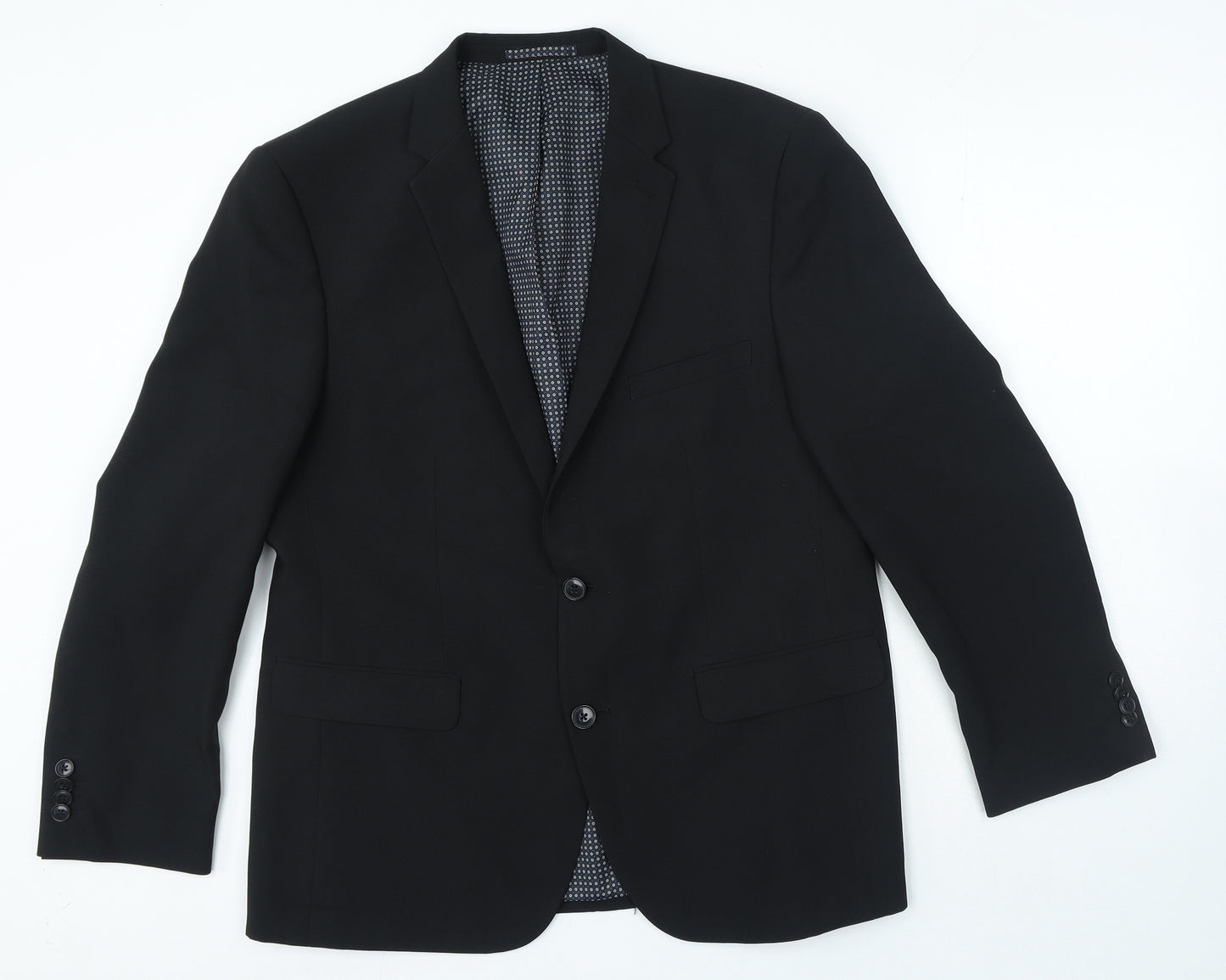 Taylor & Wright Mens Black Polyester Jacket Blazer Size 42 - Tailored Fit