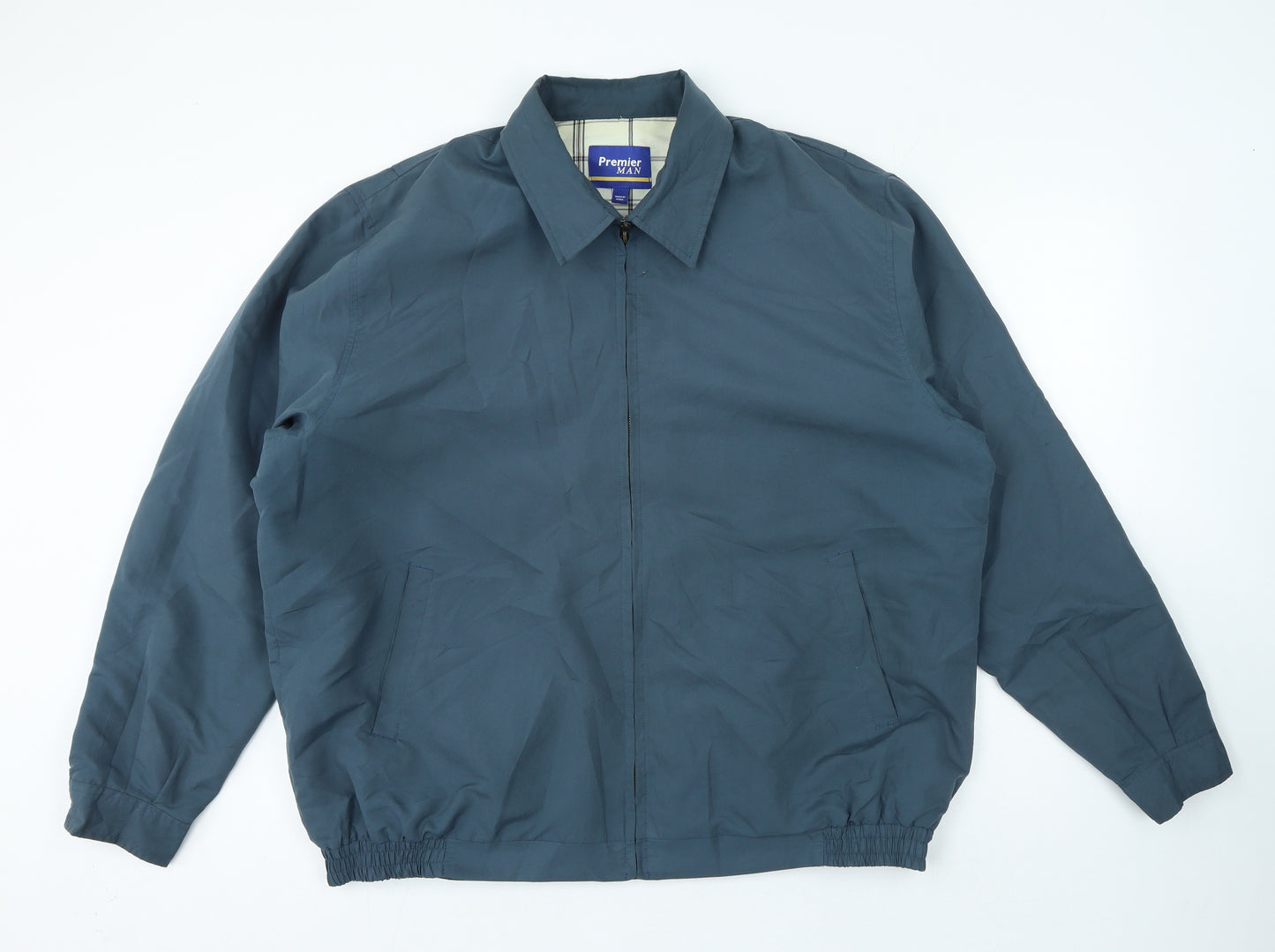 Premier Man Mens Blue Bomber Jacket Jacket Size XL Zip