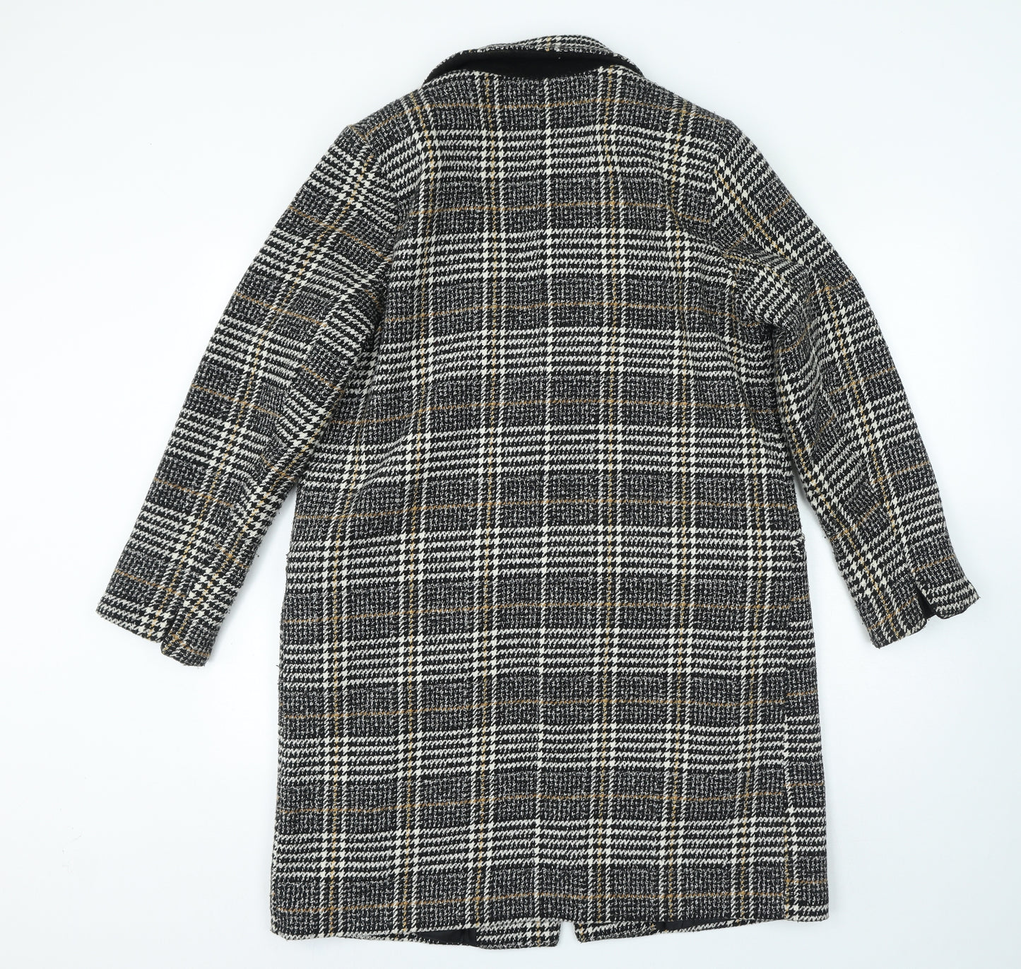 George Womens Multicoloured Check Jacket Coat Size 14 Snap