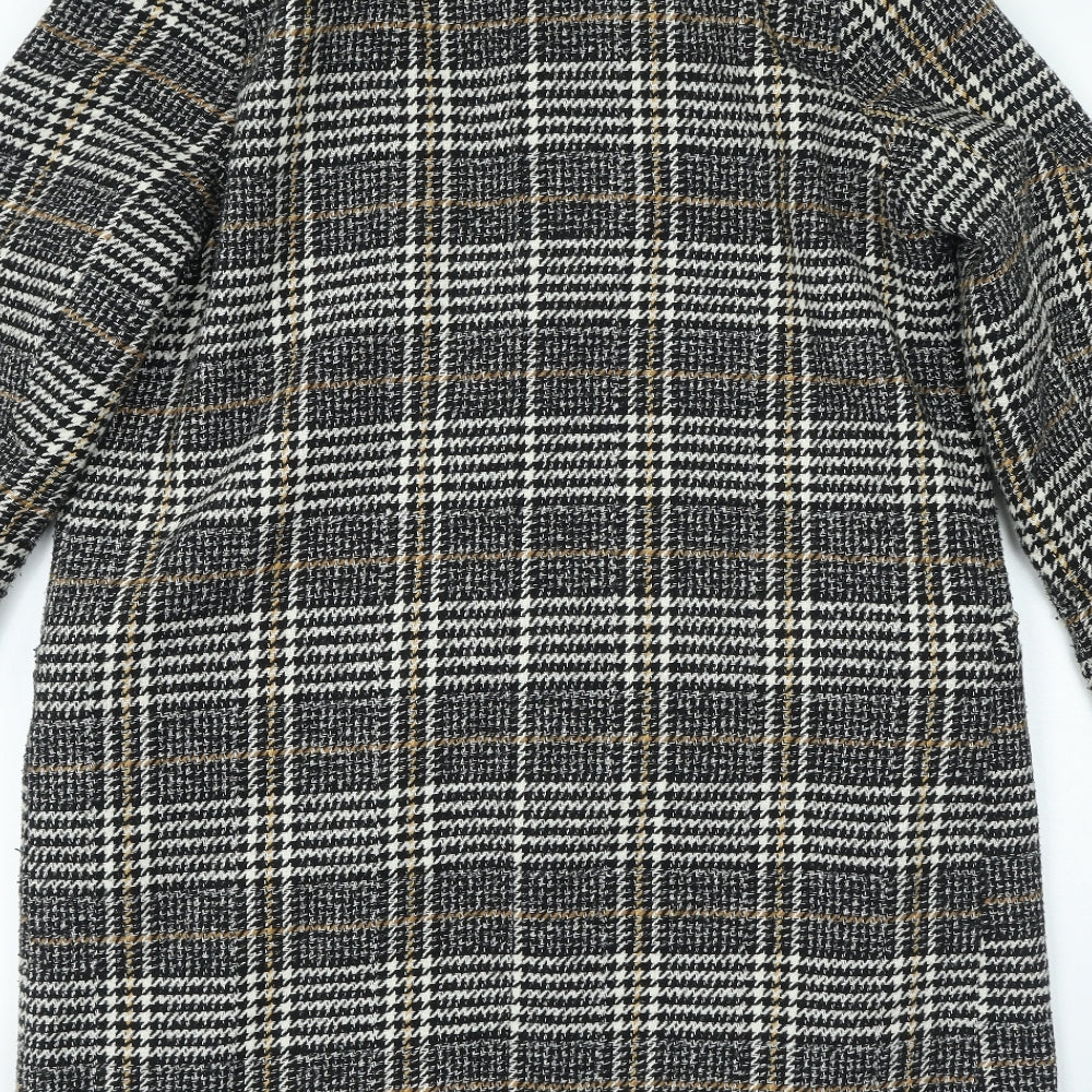 George Womens Multicoloured Check Jacket Coat Size 14 Snap