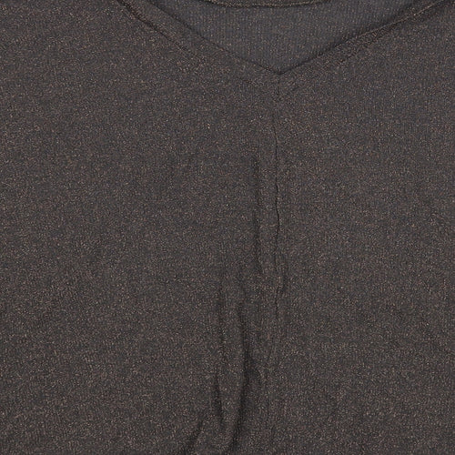 NEXT Womens Grey Boat Neck Viscose Pullover Jumper Size 14
