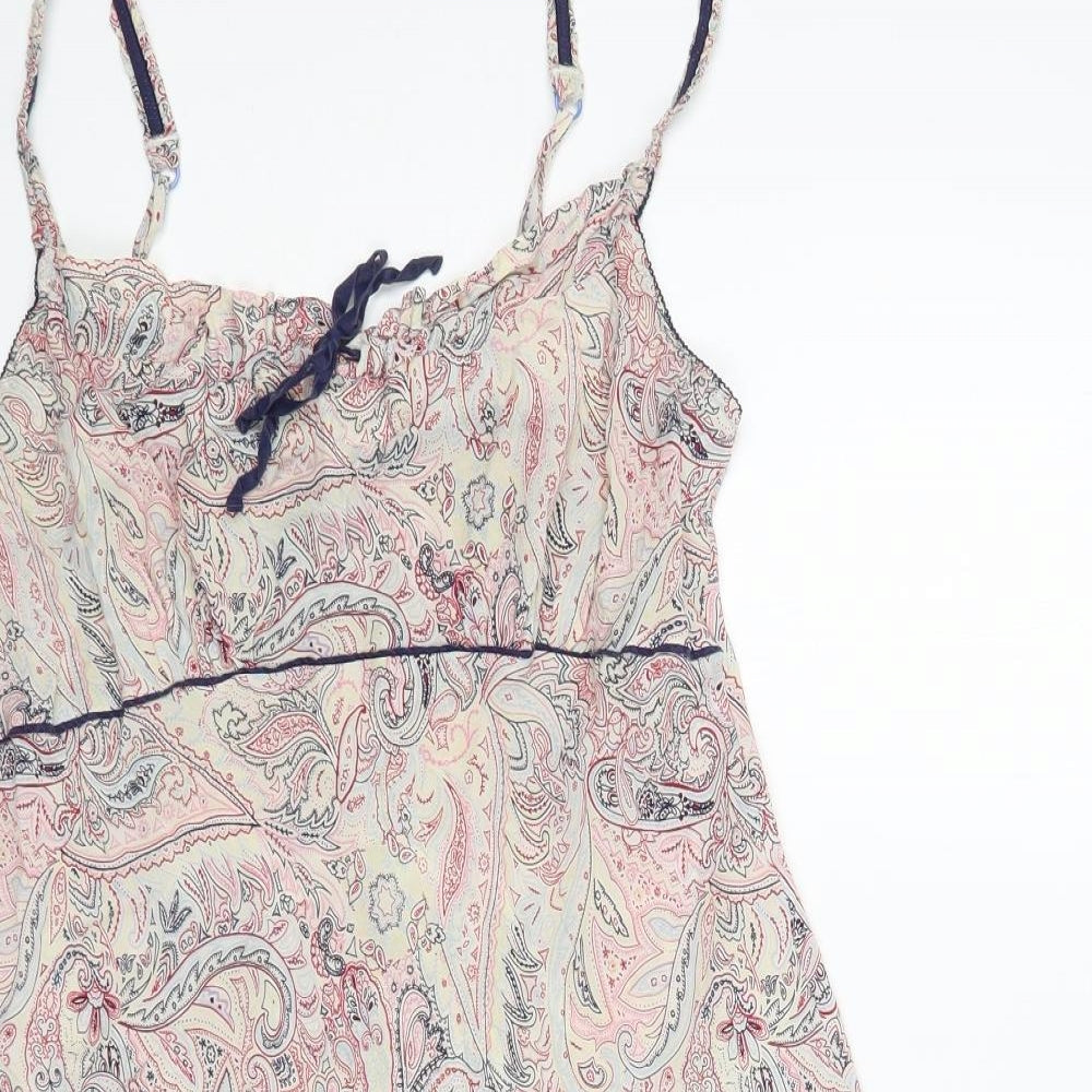 Ted Baker Womens Multicoloured Paisley Silk Cami Dress Size 12