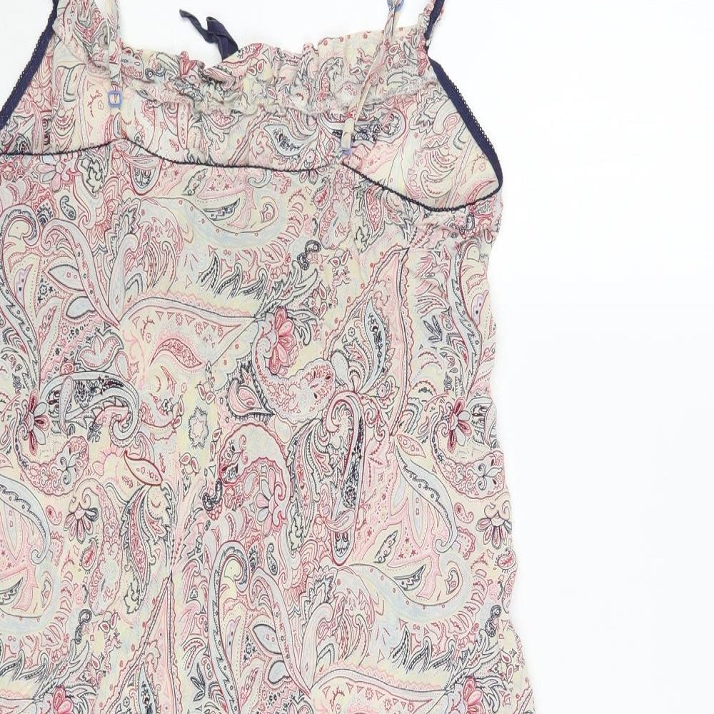 Ted Baker Womens Multicoloured Paisley Silk Cami Dress Size 12