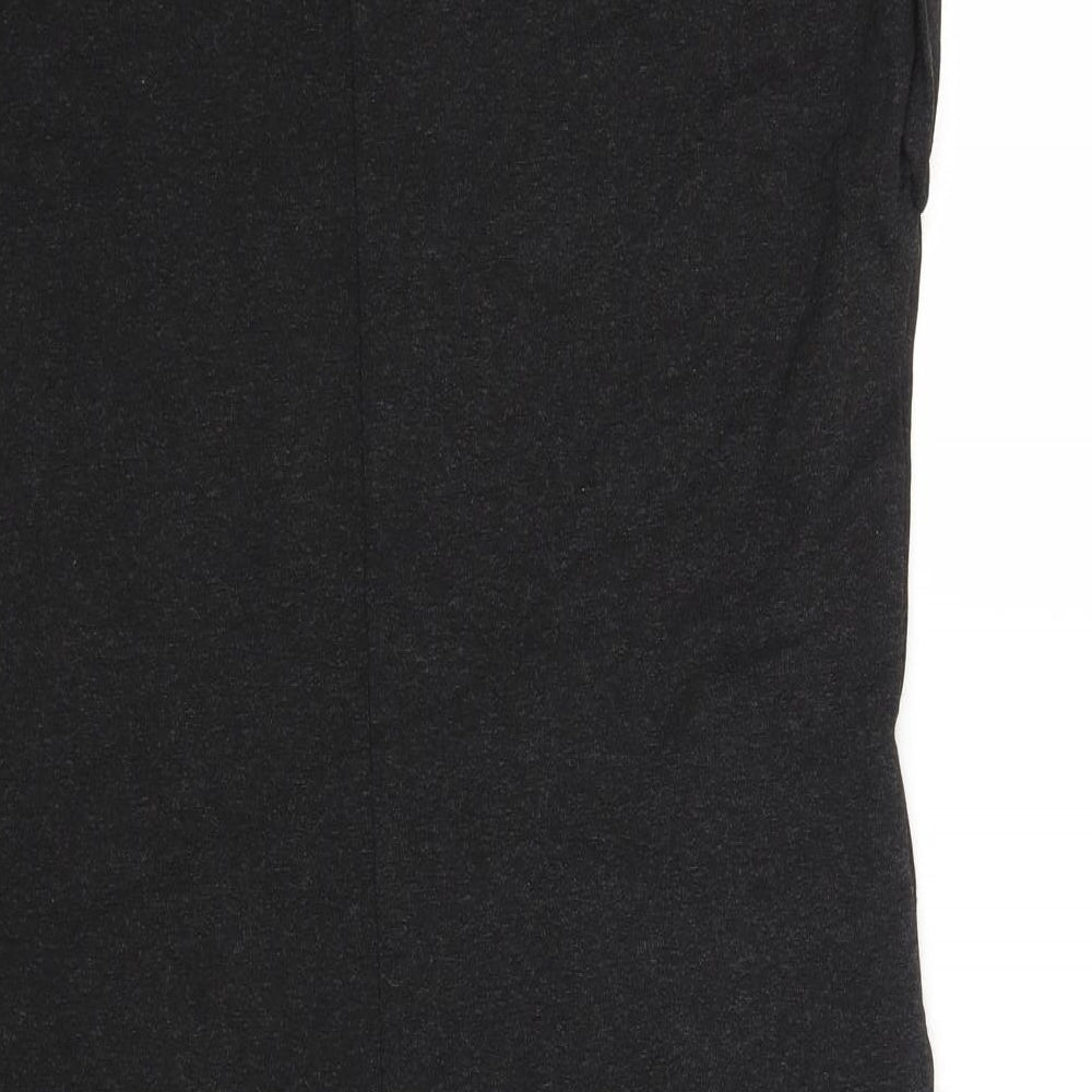White Label Womens Grey Viscose Sheath Size 14 V-Neck Pullover