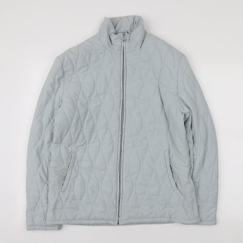 Jack Murphy Womens Blue Puffer Jacket Coat Size 14 Zip