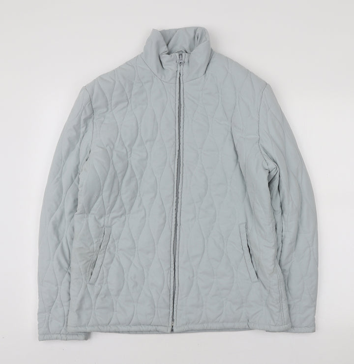 Jack Murphy Womens Blue Puffer Jacket Coat Size 14 Zip