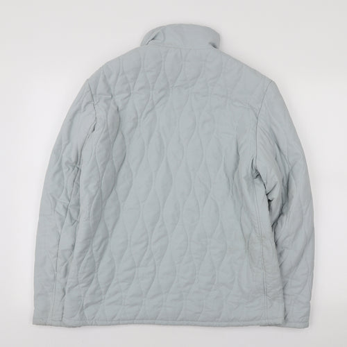 Jack Murphy Womens Blue Puffer Jacket Coat Size 14 Zip