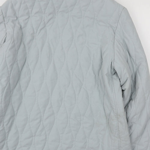 Jack Murphy Womens Blue Puffer Jacket Coat Size 14 Zip