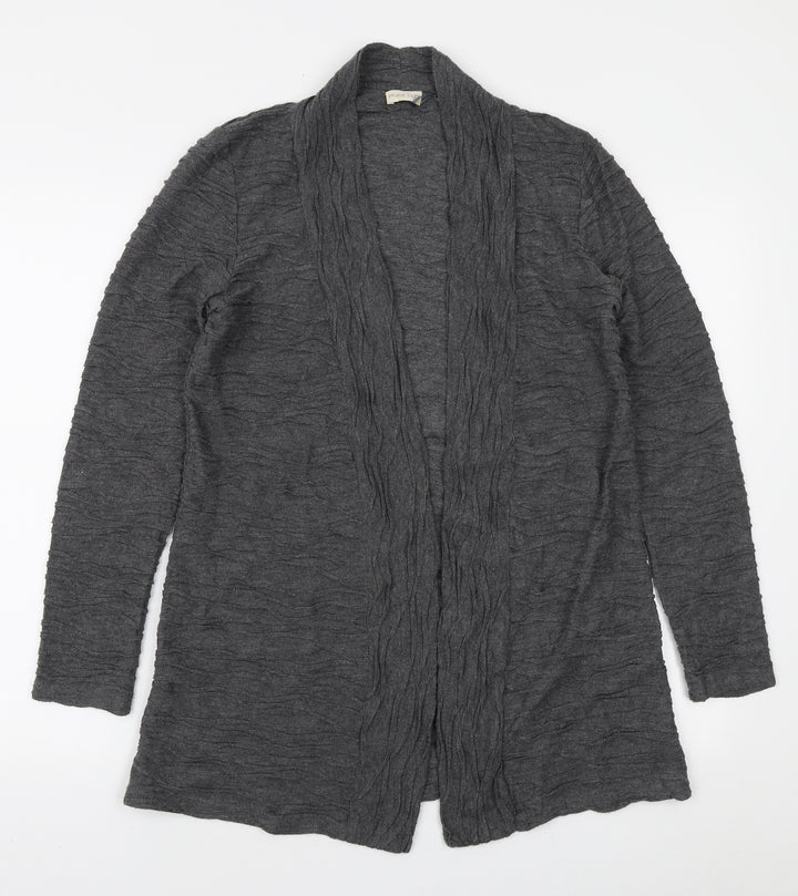 Phase Eight Womens Grey V-Neck Polyester Cardigan Jumper Size S