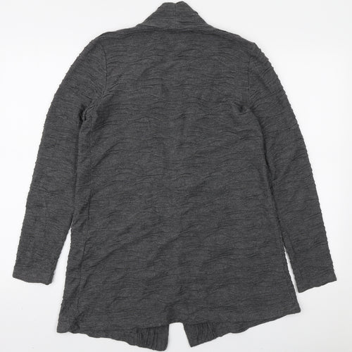 Phase Eight Womens Grey V-Neck Polyester Cardigan Jumper Size S