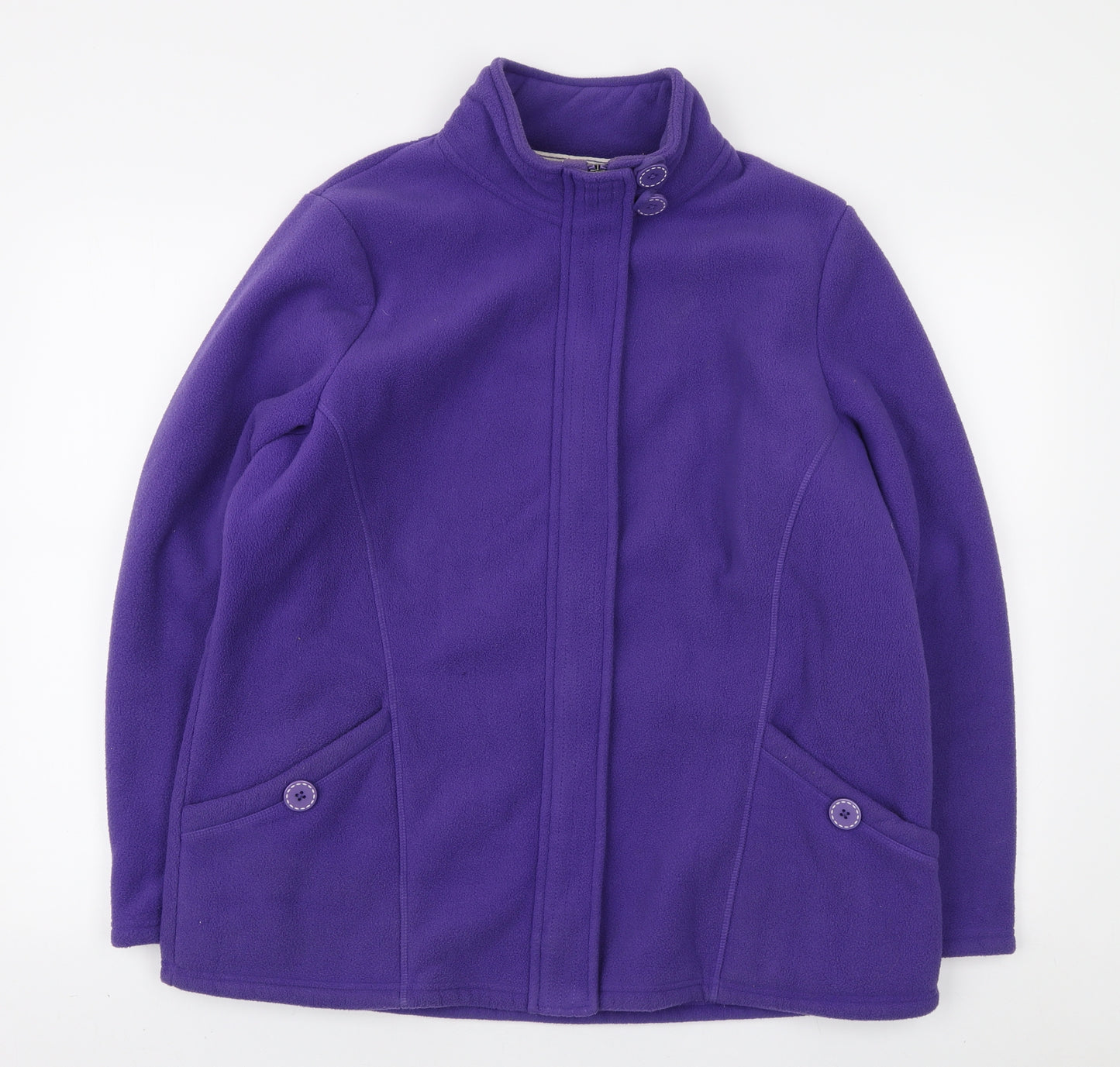 Marks and Spencer Womens Purple Jacket Size 18 Zip