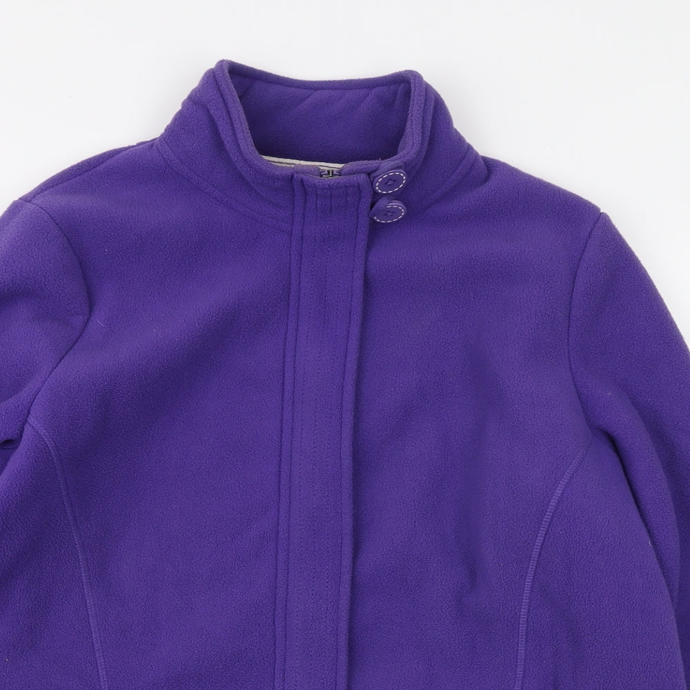 Marks and Spencer Womens Purple Jacket Size 18 Zip