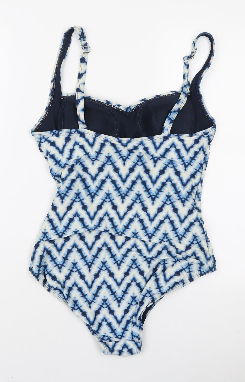 Marks and Spencer Womens Blue Tie Dye Polyamide One Piece Size 14