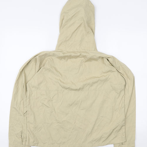 Pineapple Womens Beige Polyester Pullover Hoodie Size M Zip