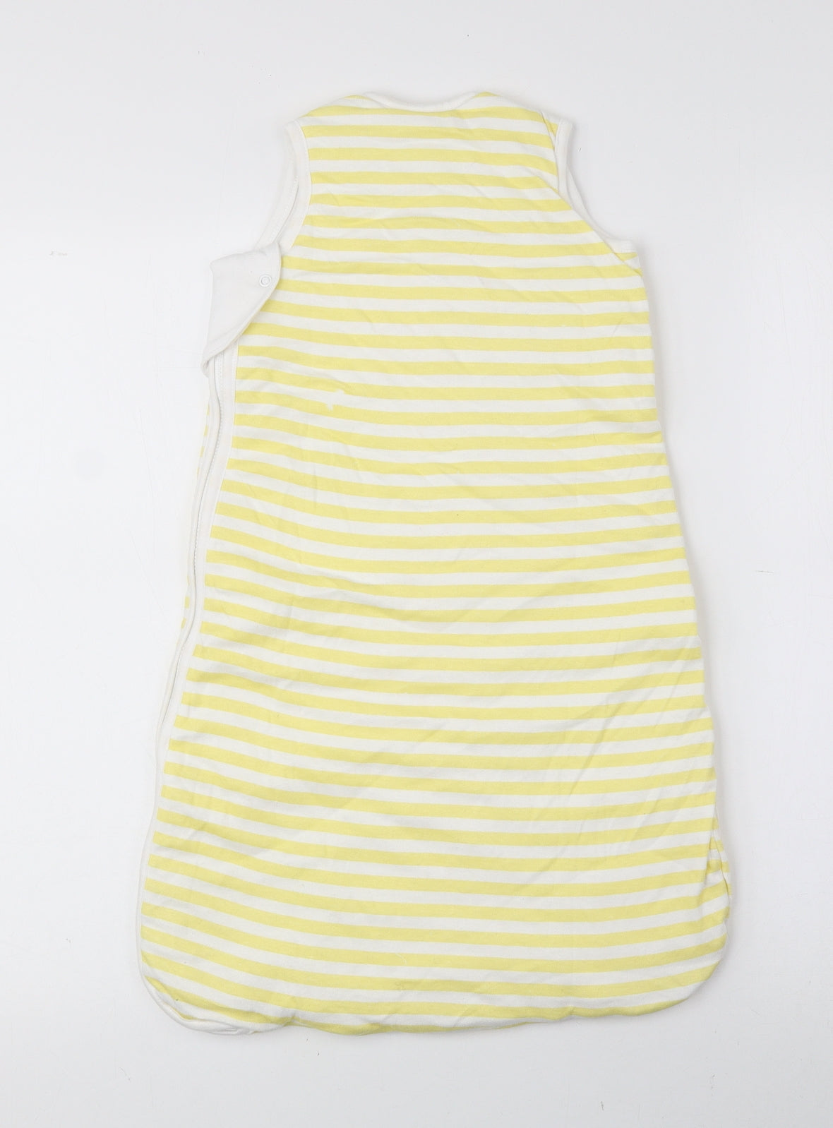 Disney Baby Yellow Striped Cotton Robe One Piece Size 0-3 Months Snap - Winnie The Pooh