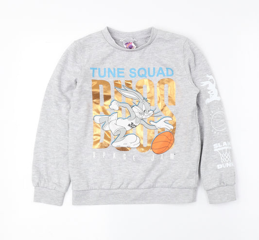 Front view of Space Jam girls’ multicoloured polyester pullover sweatshirt, years pullover - space jam: a new legacy