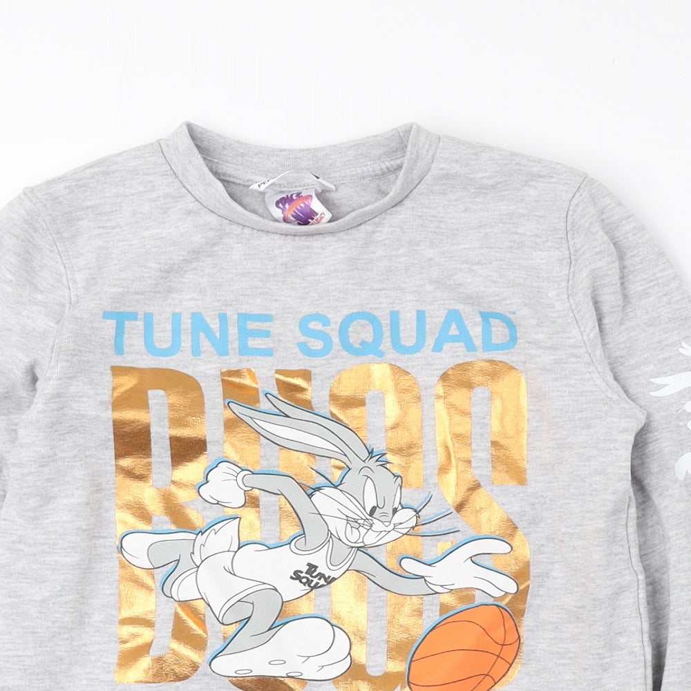 Space Jam Girls Multicoloured Polyester Pullover Sweatshirt Size 6-7 Years Pullover - Space Jam: A New Legacy