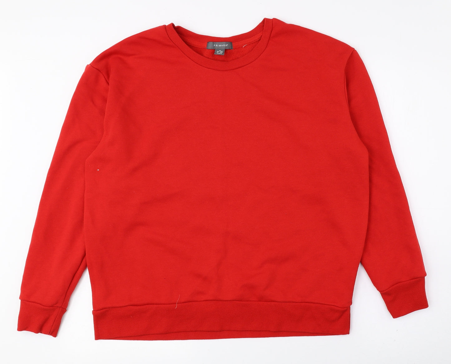Primark Mens Red Polyester Pullover Sweatshirt Size M