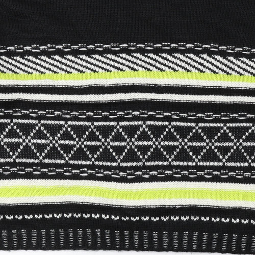 Full Circle Womens Multicoloured Crew Neck Geometric Acrylic Pullover Jumper Size L