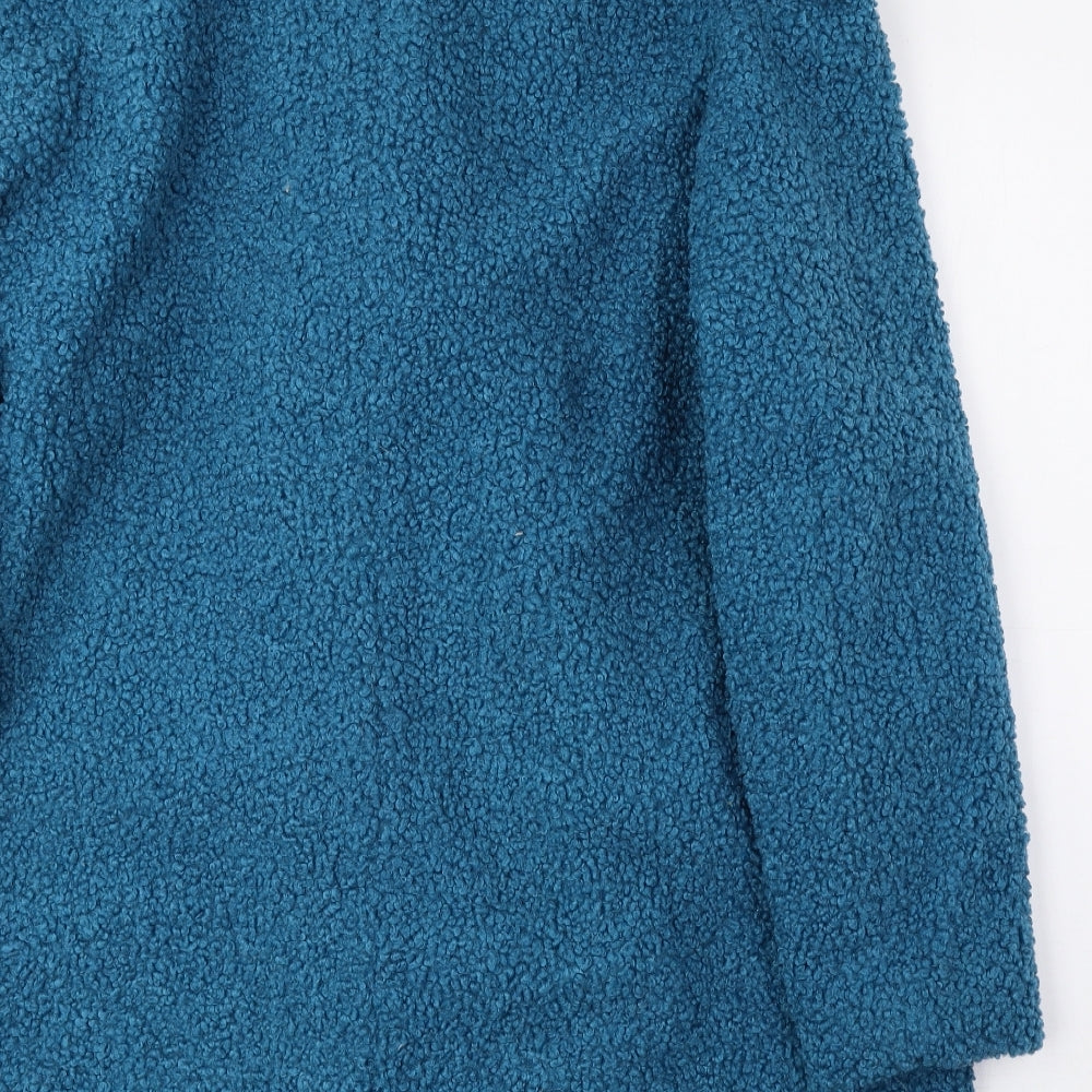 Capsule Womens Blue Overcoat Coat Size 18 Button