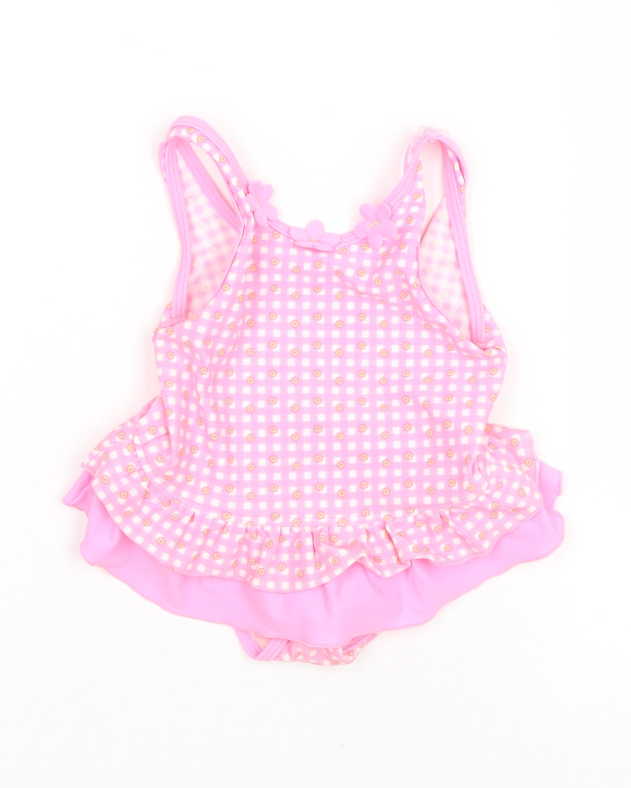 Mothercare Baby Pink Gingham Polyester Layette Set Outfit/Set Size 9-12 Months Pullover - Swim suit