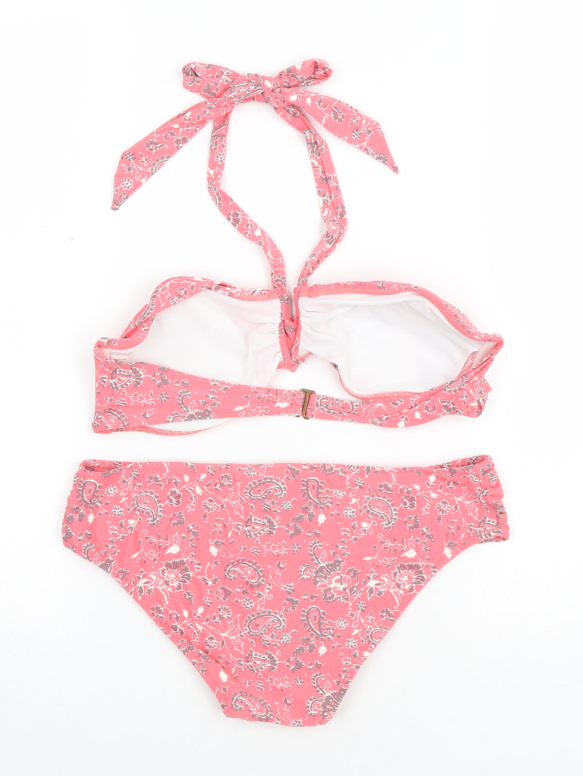 Monsoon Womens Pink Floral Polyester Bikini Size 12