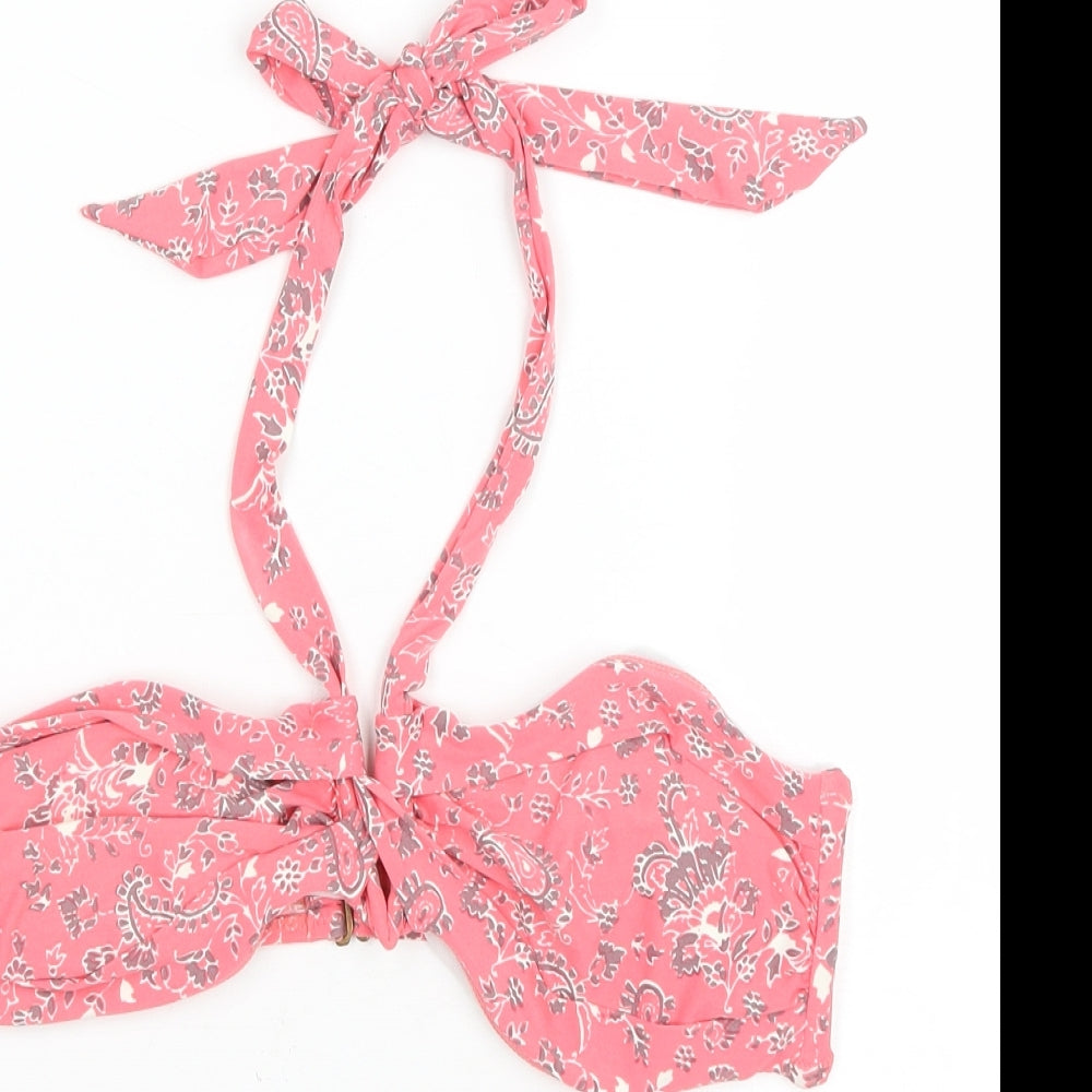 Monsoon Womens Pink Floral Polyester Bikini Size 12
