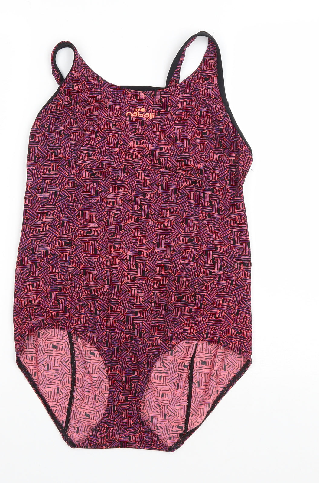 Nabaiji Womens Purple Geometric Polyester One Piece Size 18