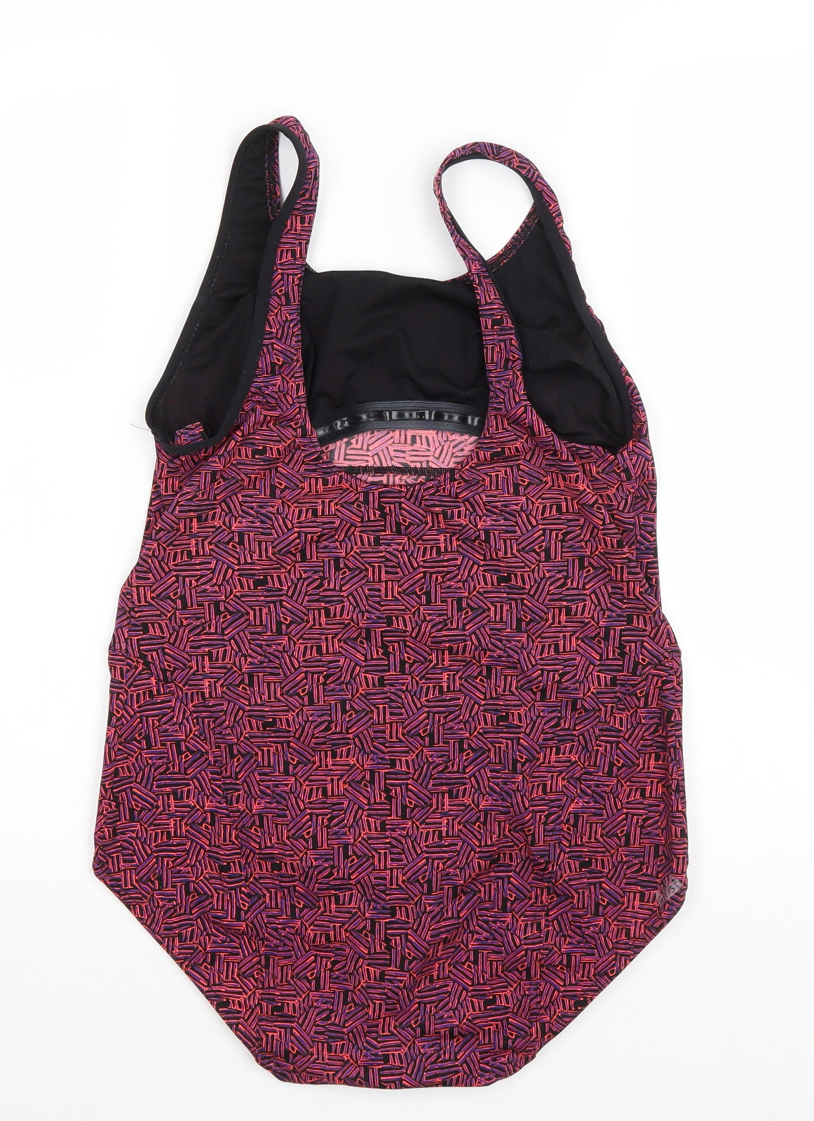 Nabaiji Womens Purple Geometric Polyester One Piece Size 18