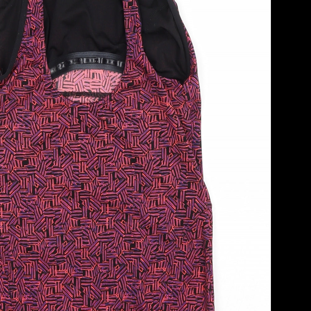 Nabaiji Womens Purple Geometric Polyester One Piece Size 18