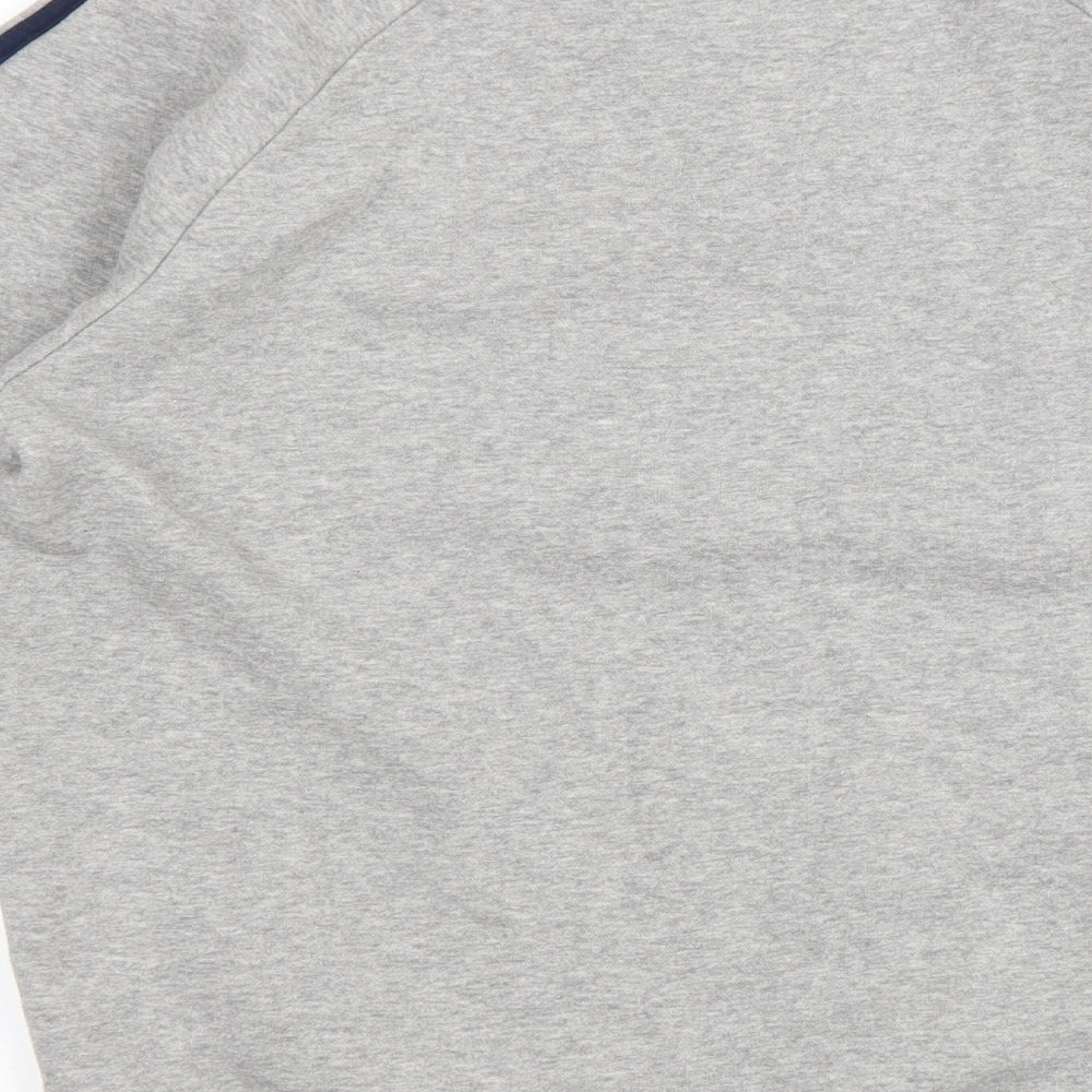 adidas Mens Grey Polyester Pullover Sweatshirt Size S