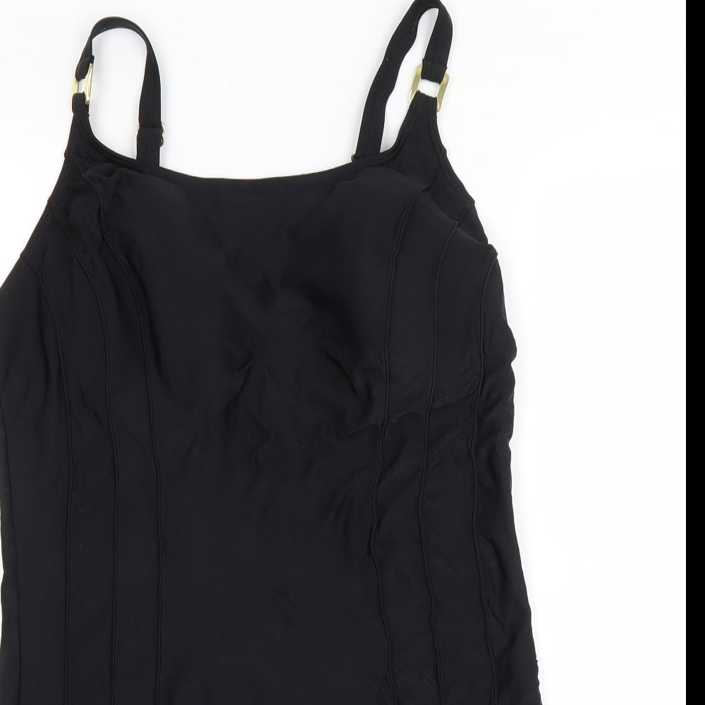 Matalan Womens Black Polyester One Piece Size 20