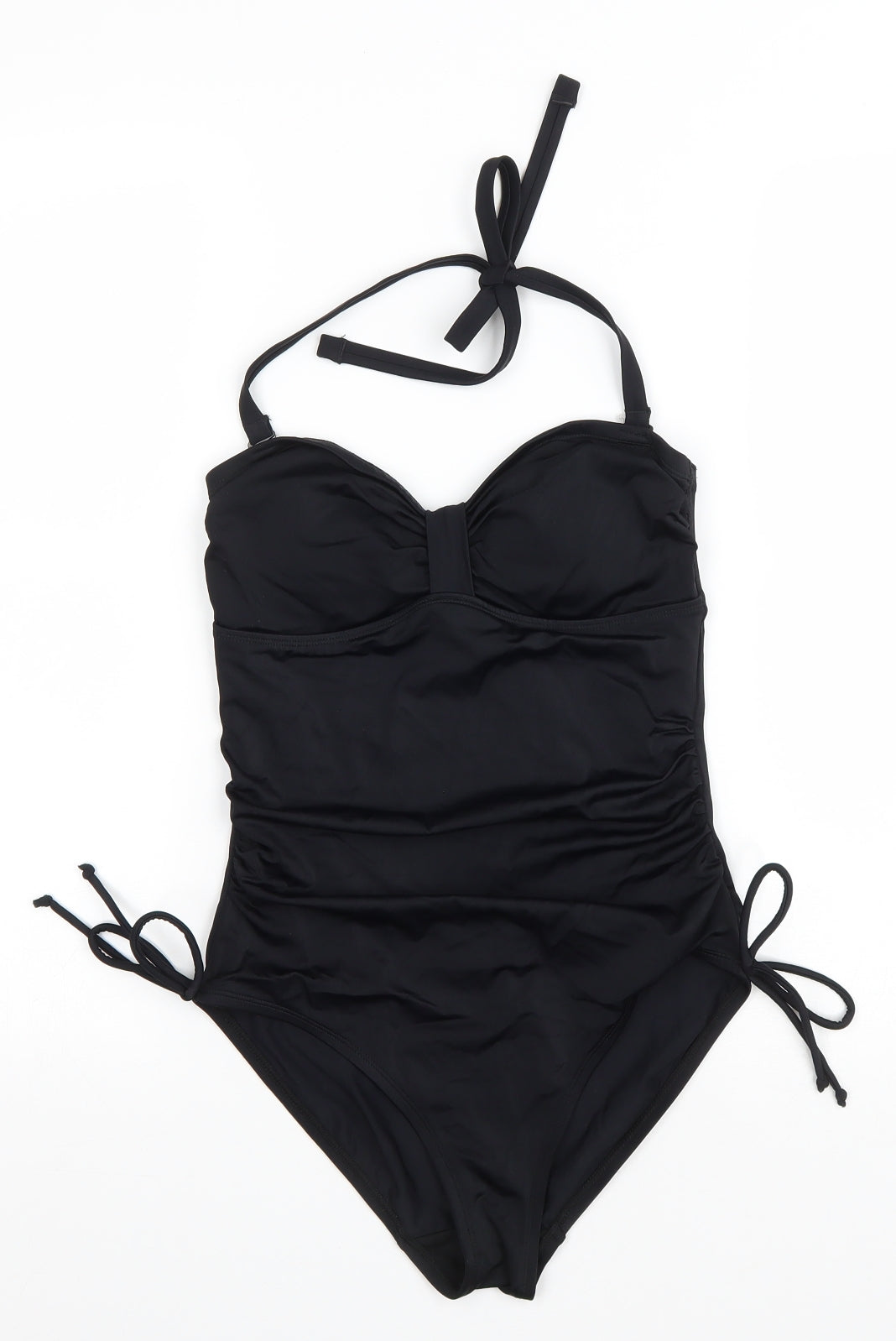 George Womens Black Polyester One Piece Size 10