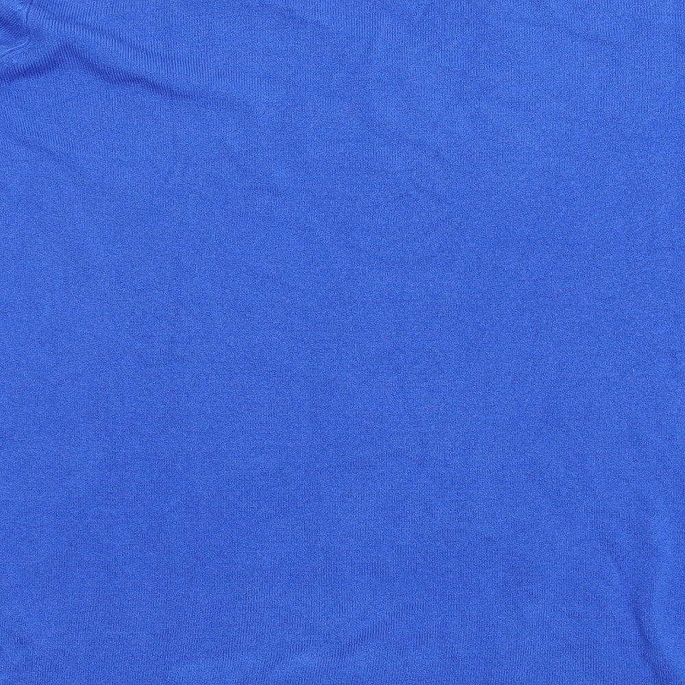 Primark Womens Blue V-Neck Acrylic Pullover Jumper Size XL