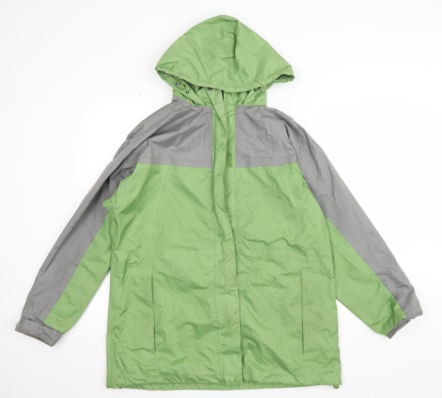 Being Casual Womens Green Anorak Coat Size 14 Zip